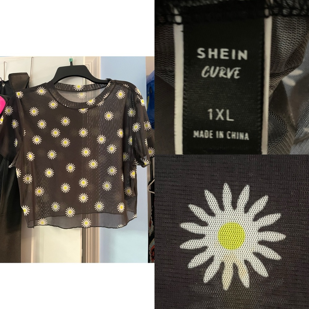 SHEIN Mesh Crop Top